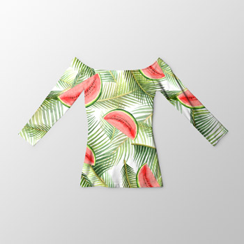 tshirt printed with watermelon pattern